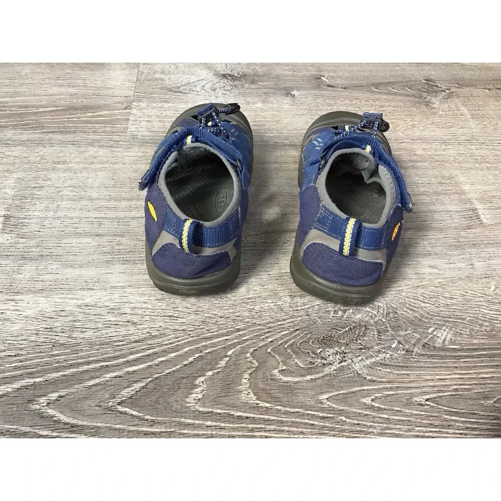 KEEN Newport H2 Youth Size 4 Waterproof Sandals Blue Yellow Hiking Shoes 1009962